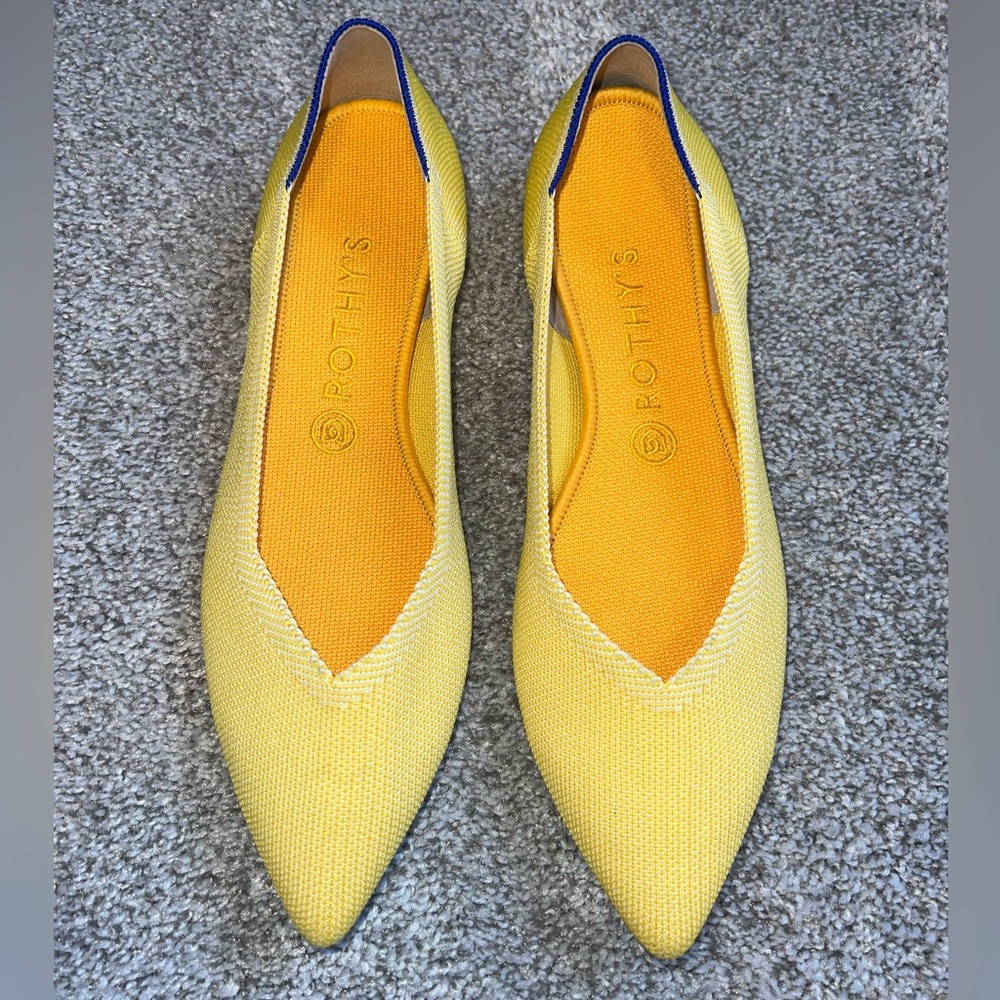 Rothy's The Point Yellow Flats